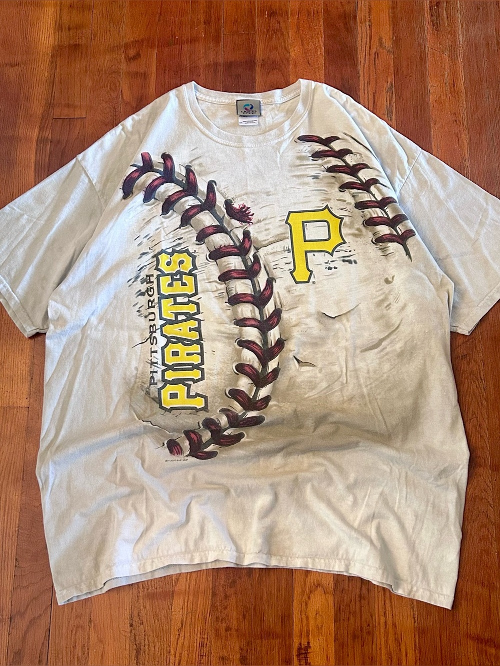 Pittsburgh Pirates Liquid Blue Tie Dye MLB AOP Baseball Graphic T-shirt XXL